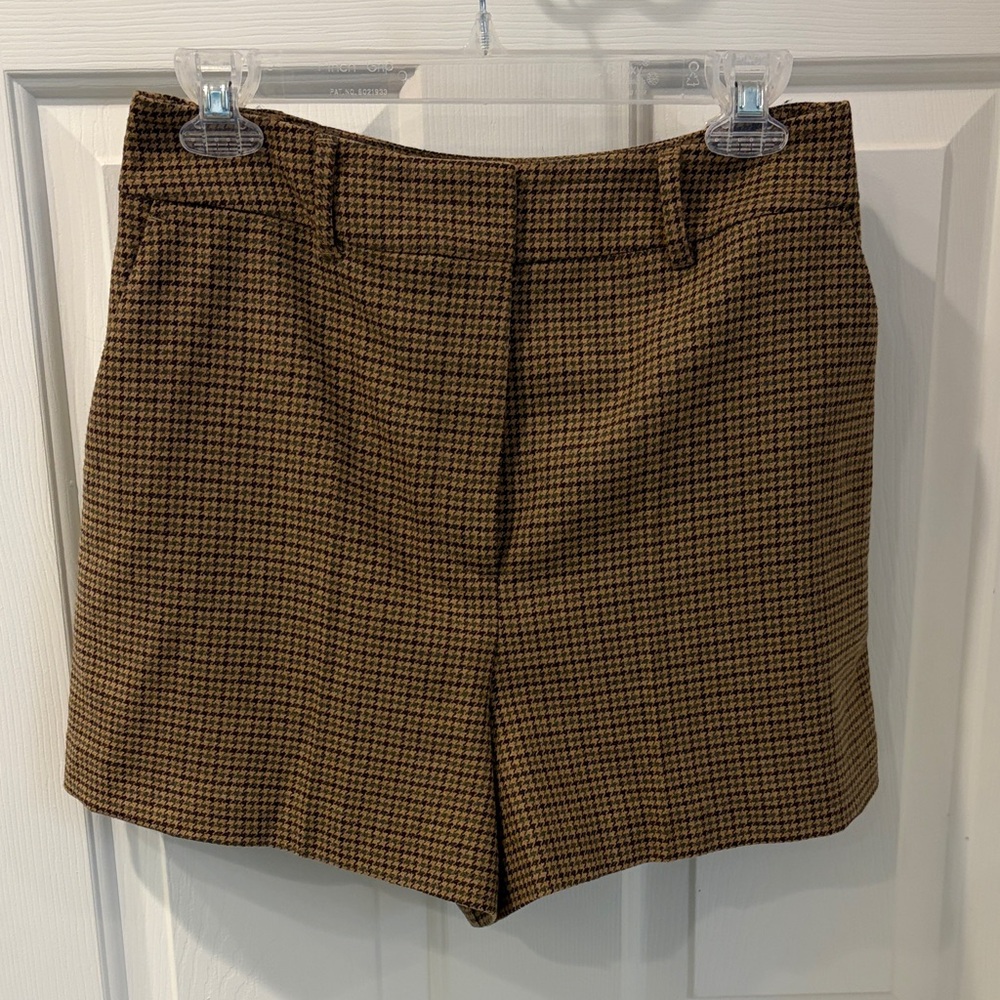 Boden Brown Checkered Women's Shorts